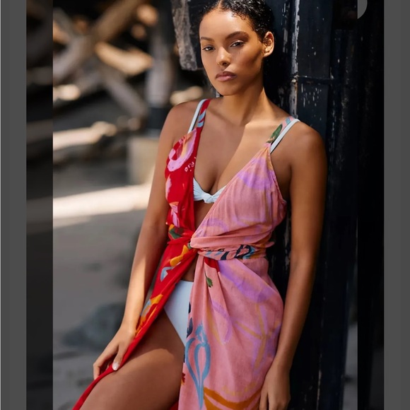 FARM RIO Mixed Fruits Cover-Up Midi Dress - Picture 10 of 12